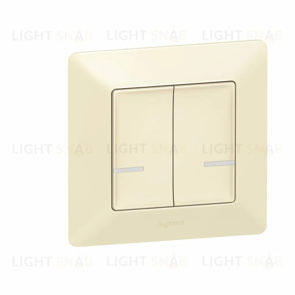 Умный беспроводной выключатель двухклавишный Legrand Netatmo Valena Life слоновая кость 752287 752287