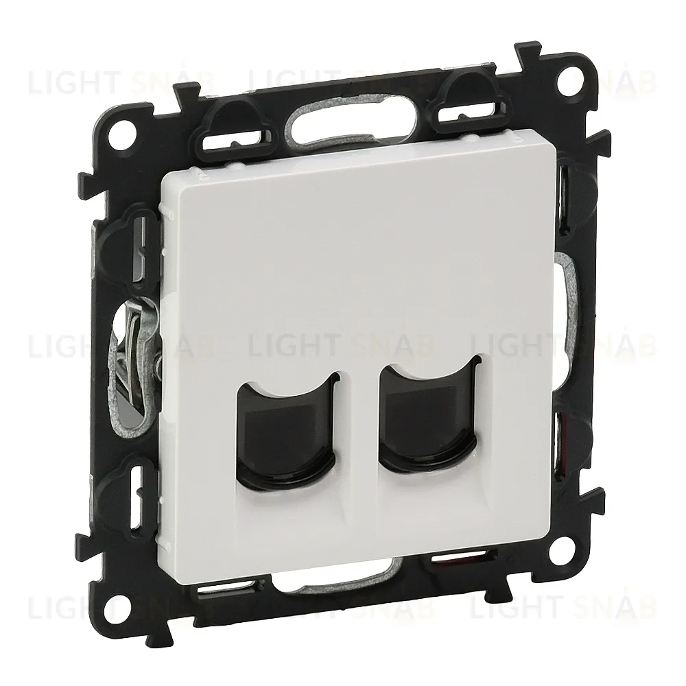 Розетка компьютерная двойная Legrand Valena Life 6 кат, RJ 45, UTP, белый 753043+755420 753043 + 755420