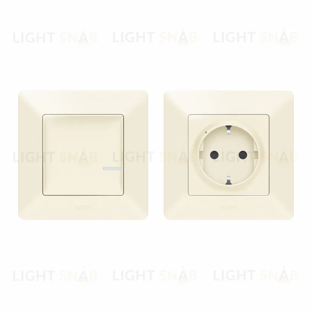 Готовый комплект Розетка с беспроводным выключателем Legrand Netatmo Valena Life слоновая кость 752254 752254