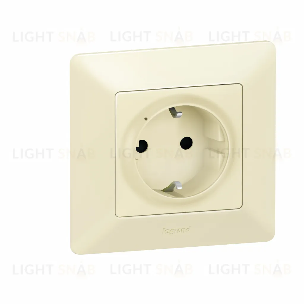 Умная розетка с заземлением и шторками 16А/230В Legrand Netatmo Valena Life безвинтовой зажим слоновая кость 752294 752294