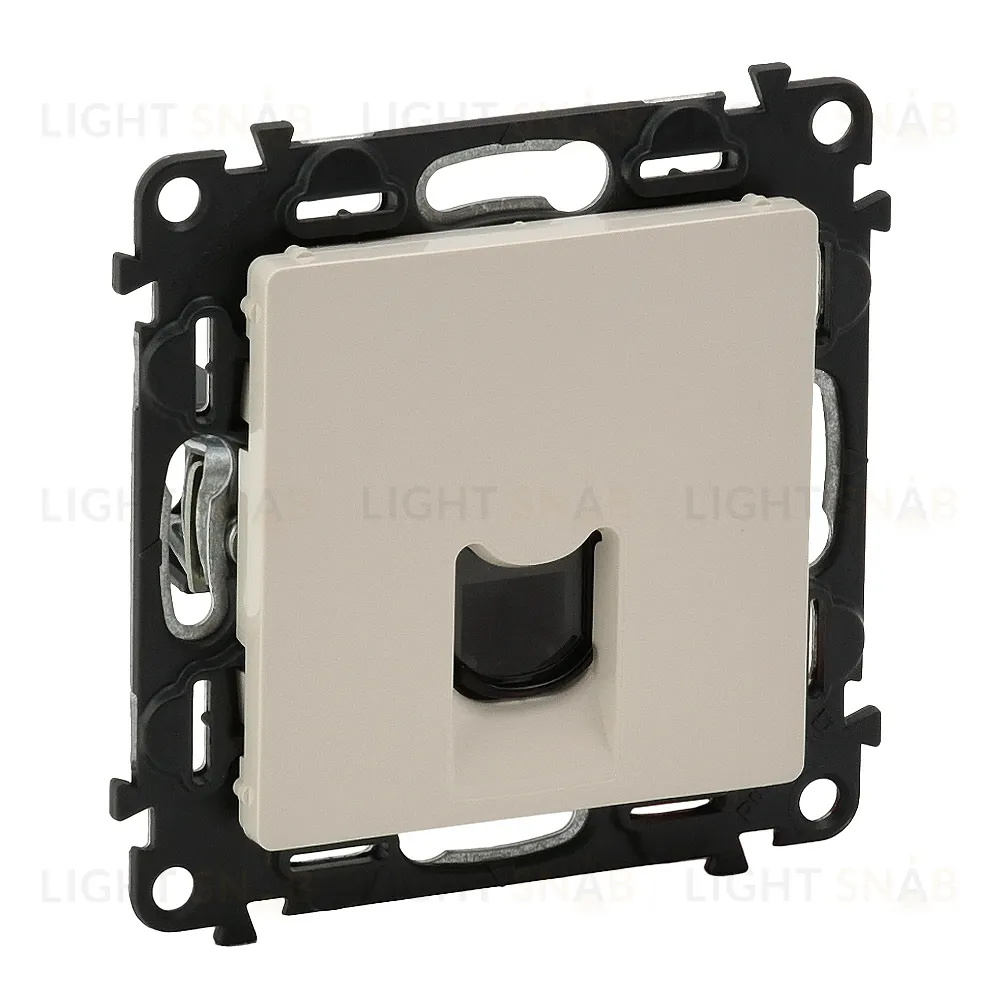 Розетка компьютерная одинарная Legrand Valena Life 5 кат, RJ 45, UTP, слоновая кость 753070+755411 753070 + 755411