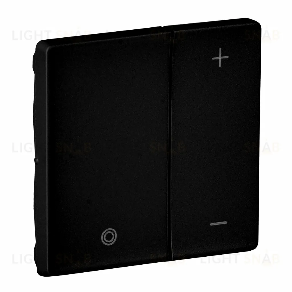 Кнопочный светорегулятор 5-400 Вт без нейтрали Legrand Valena Life, антрацит 752062+756892 752062 + 756892