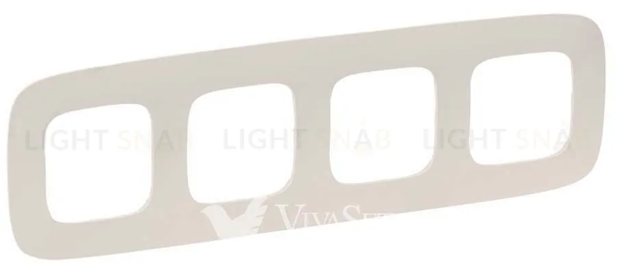 Рамка четверная Legrand Valena Allure, слоновая кость 754314 754314