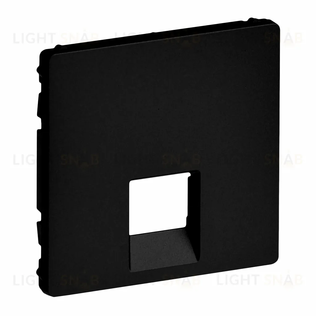 Розетка телефонная одинарная Legrand Valena Life RJ11, антрацит 753068+756412 753068 + 756412