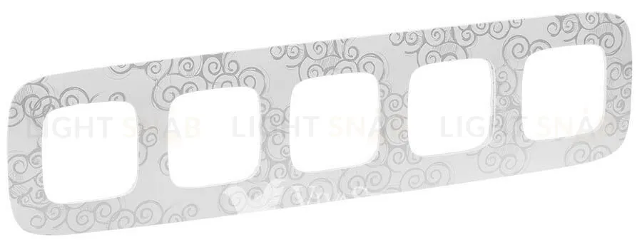 Рамка пятерная Legrand Valena Allure, нарцисс хром 754345 754345