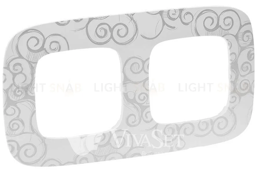 Рамка двойная Legrand Valena Allure, нарцисс хром 754342 754342