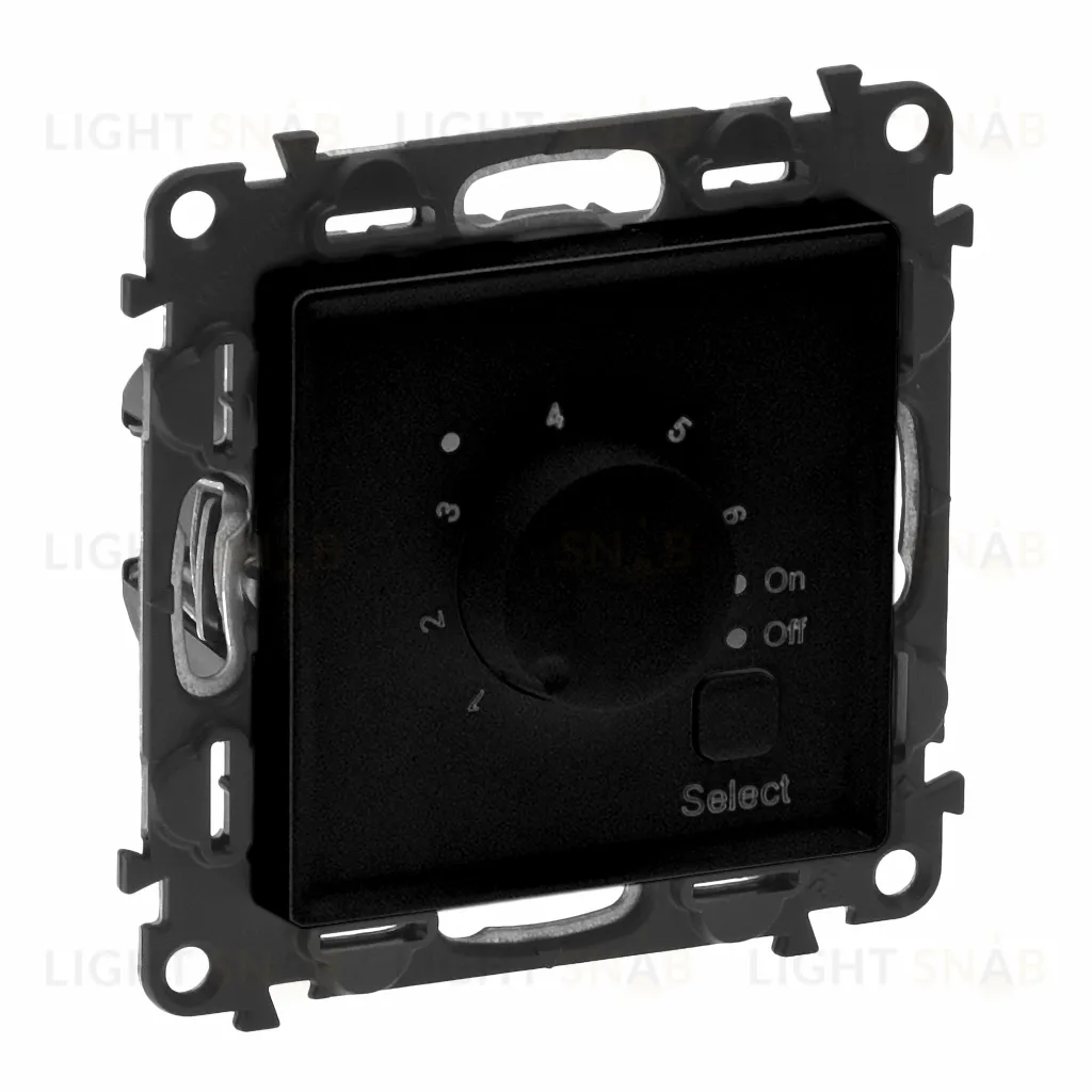 Термостат с датчиком для теплых полов 16 A - 230 В~ Legrand Valena Life, антрацит 756334 756334