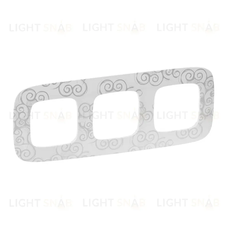 Рамка тройная Legrand Valena Allure, нарцисс хром 754343 754343