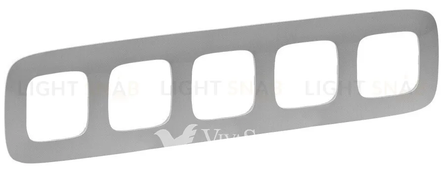 Рамка пятерная Legrand Valena Allure, алюминий 754395 754395