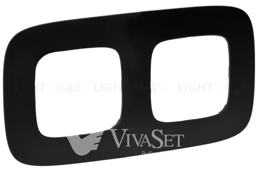 Рамка двойная Legrand Valena Allure, матовый черный 754402 754402