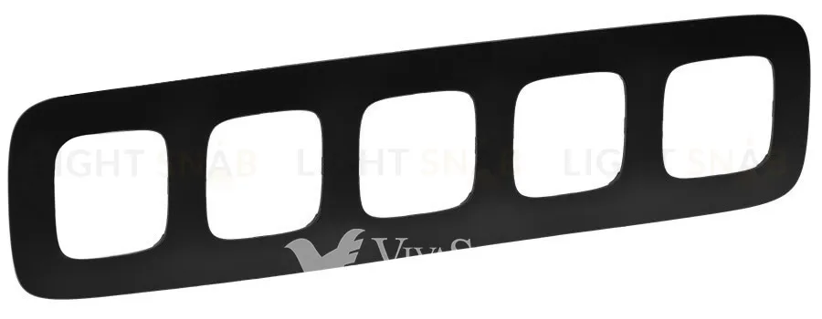 Рамка пятерная Legrand Valena Allure, матовый черный 754405 754405