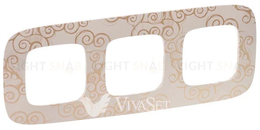 Рамка тройная Legrand Valena Allure, нарцисс золото 754353 754353