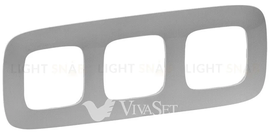 Рамка тройная Legrand Valena Allure, алюминий 754393 754393