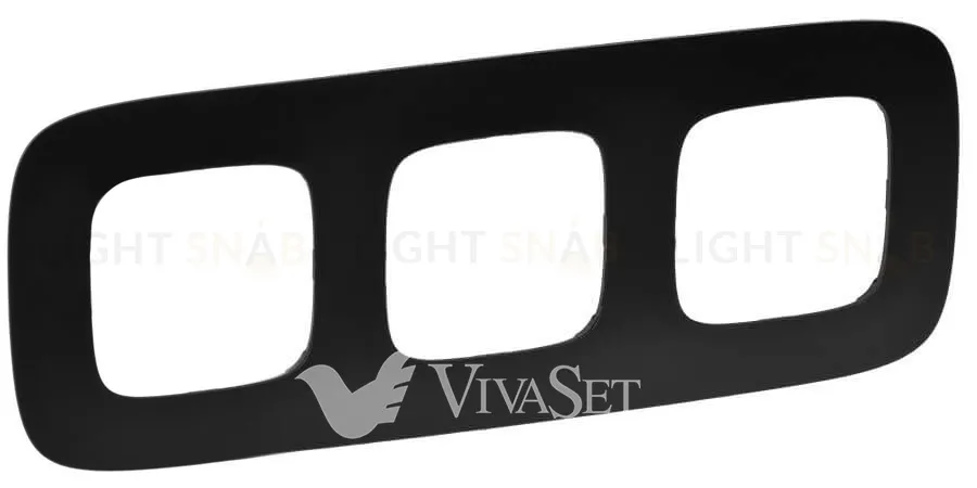 Рамка тройная Legrand Valena Allure, матовый черный 754403 754403