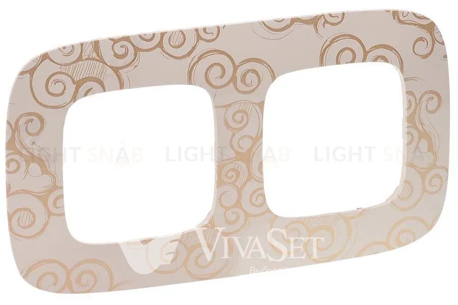 Рамка двойная Legrand Valena Allure, нарцисс золото 754352 754352