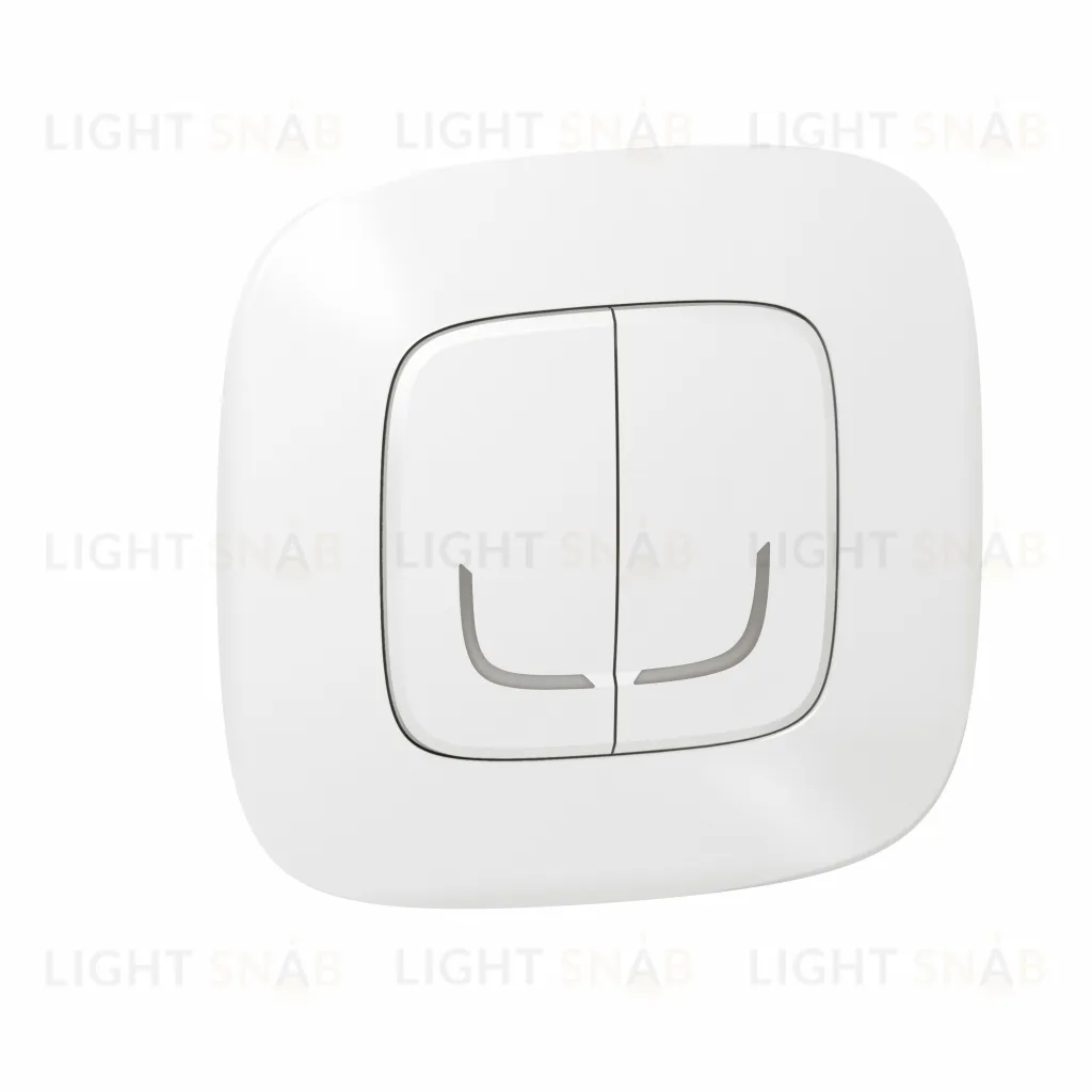 Умный беспроводной выключатель двухклавишный Legrand Netatmo Allure белый 752587 752587