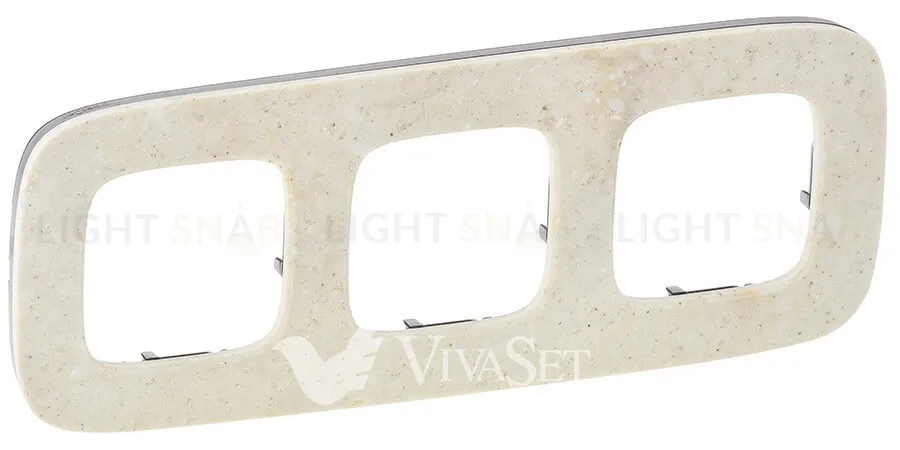 Рамка тройная Legrand Valena Allure, дворцовый мрамор 755523 755523