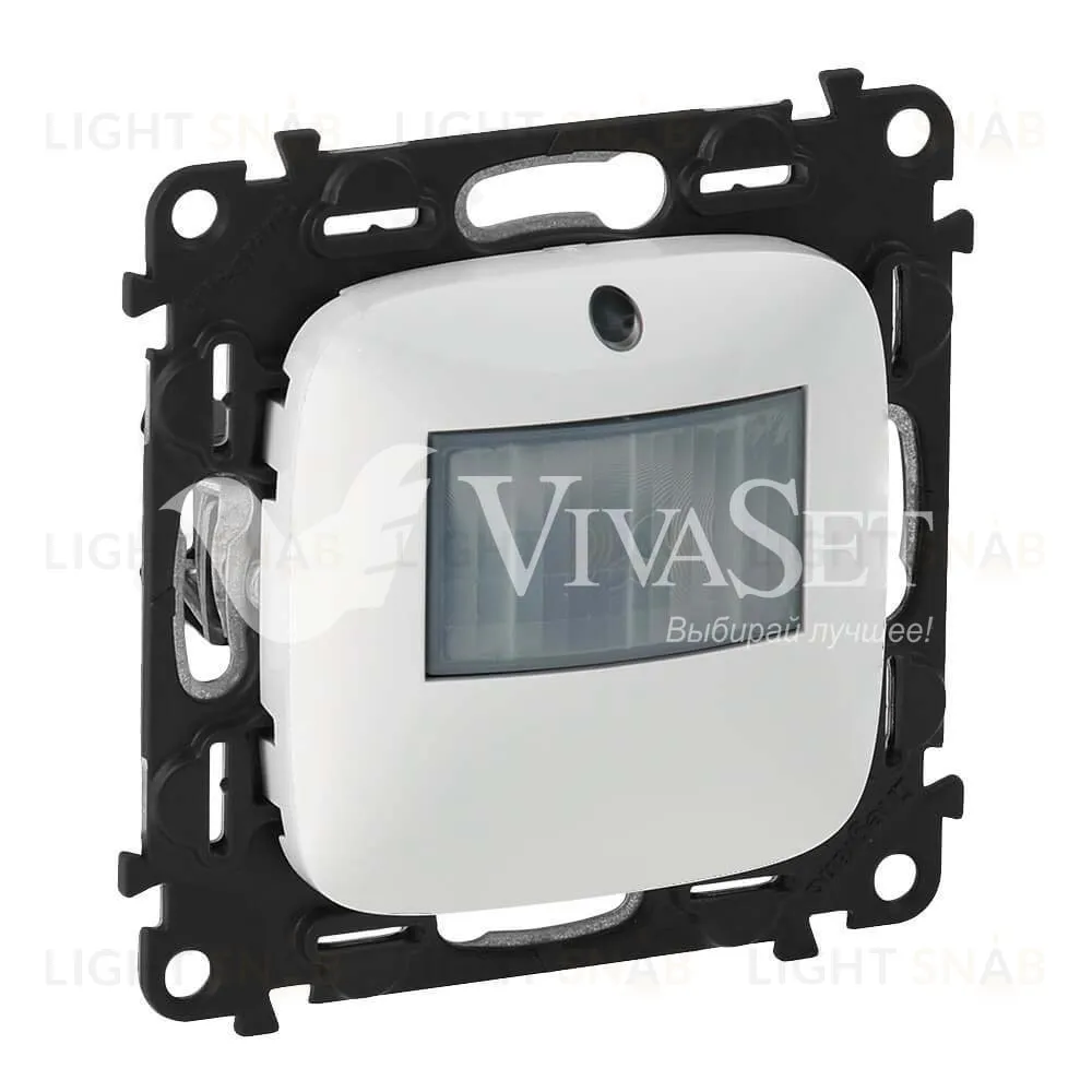 Датчик движения Legrand Valena Allure 180° с нейтралью 3-400 Вт, белый 752073+752179 752073 + 752179