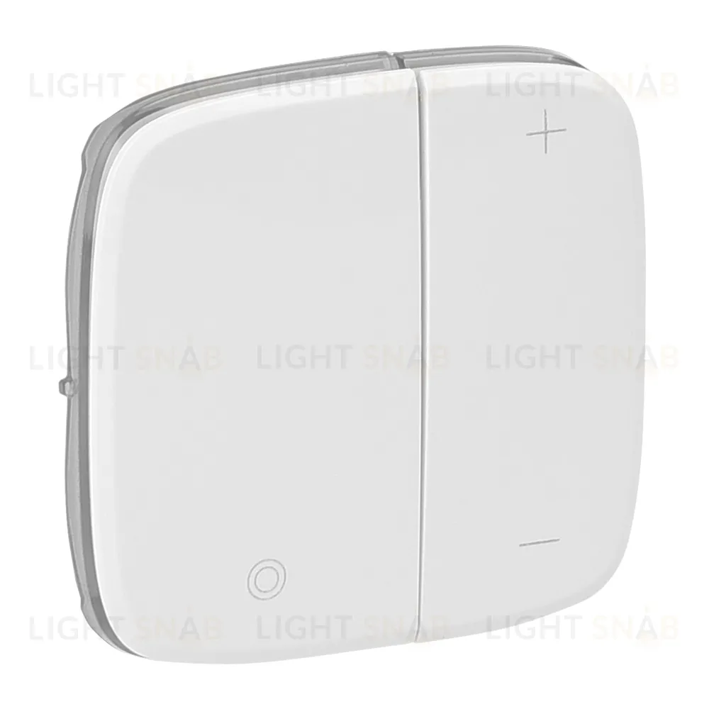 Светорегулятор кнопочный для балластов 1-10В с нейтралью Legrand Valena Allure, белый 752067+752085 752067 + 752085