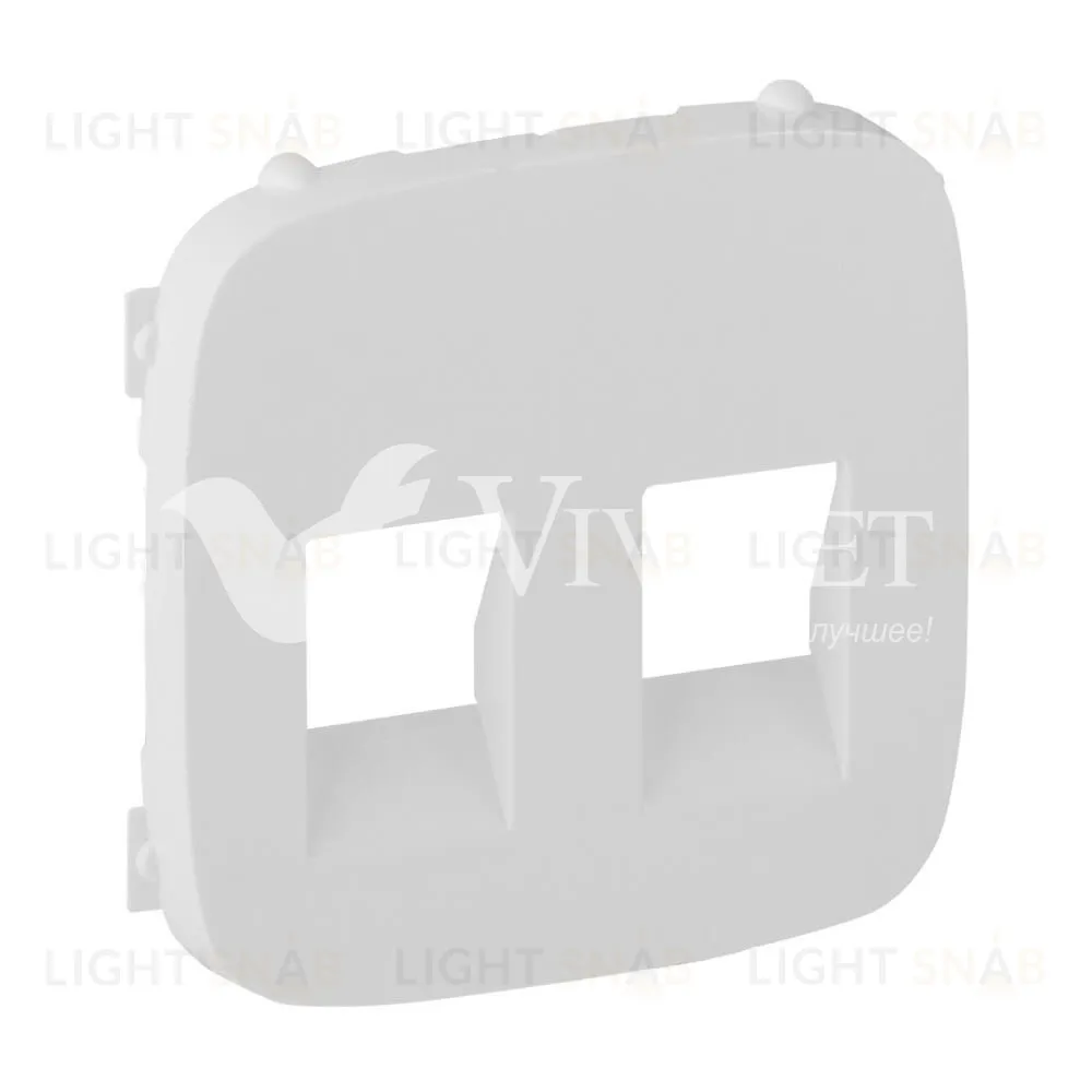 Розетка двойная акустическая с пружинными зажимами Legrand Valena Allure, белый 753078+755375 753078 + 755375