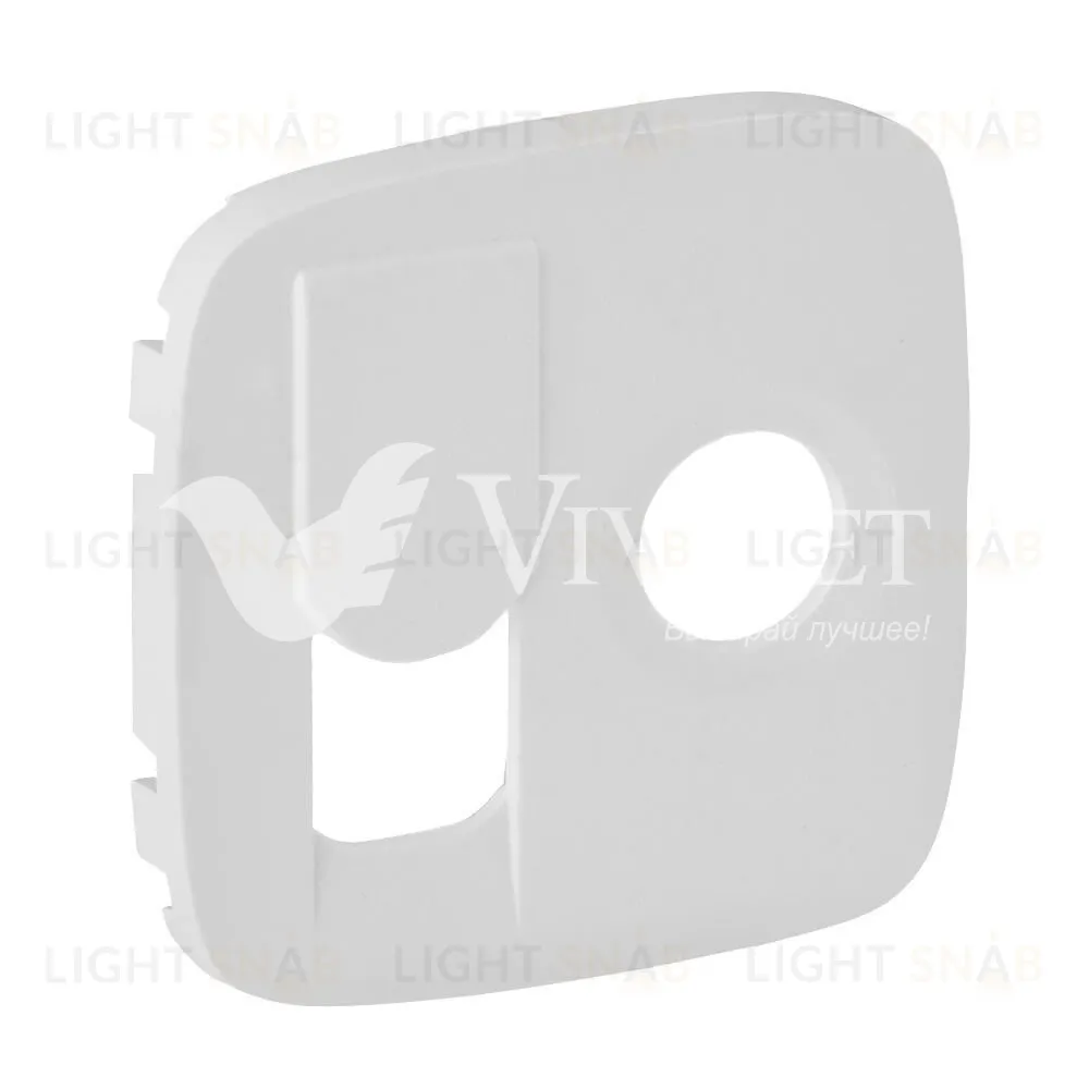 Розетка TV единственная Legrand Valena Allure (звезда) и интернет розетка RJ 45, 6 кат. Экранированная,белый 753055+754835 753055 + 754835