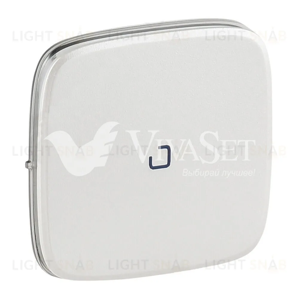 Переключатель одноклавишный (из 2-х мест) с подсветкой Legrand Valena Allure 10A/250В перламутр 752016+67686+755089 752016 + 67686 + 755089