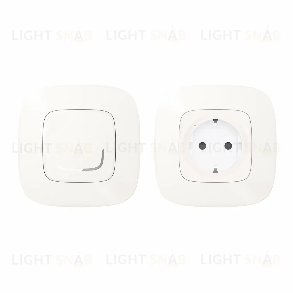 Готовый комплект Розетка с беспроводным выключателем Legrand Netatmo Valena Allure перламутр 752954 752954