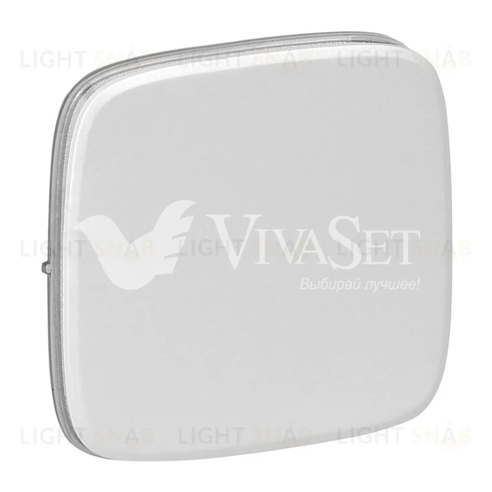 Переключатель одноклавишный (из 2-х мест) с контурной подсветкой Legrand Valena Allure 10A/250В перламутр 752016+752057+755009 752016 + 752057 + 755009