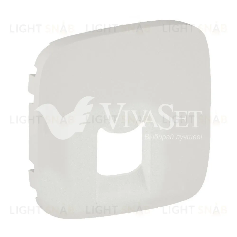 Розетка компьютерная одинарная Legrand Valena Allure 5 кат, RJ 45, UTP, перламутр 753070+755419 753070 + 755419