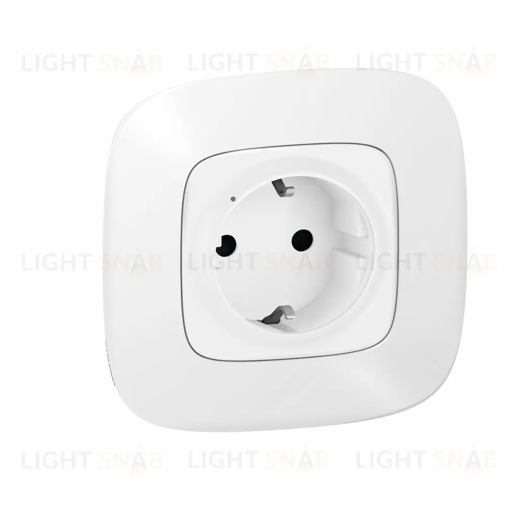 Умная розетка с заземлением и шторками 16А/230В Legrand Netatmo Valena Allure безвинтовой зажим белый 752594 752594
