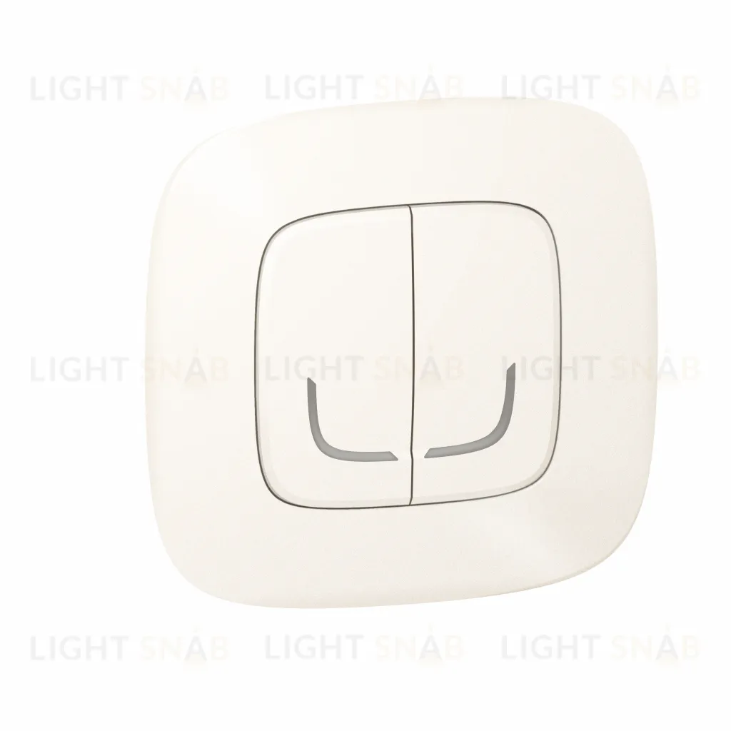 Умный беспроводной выключатель двухклавишный Legrand Netatmo Allure перламутр 752987 752987