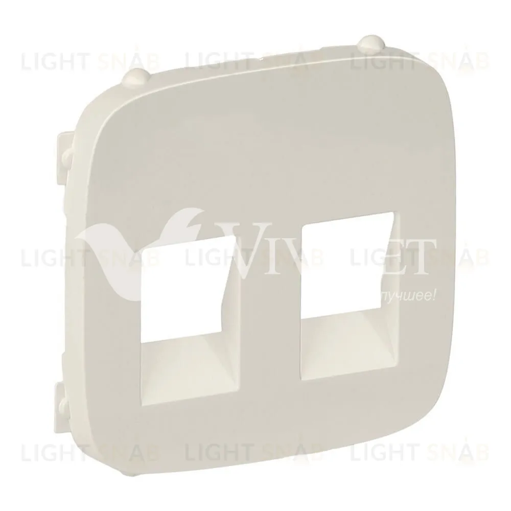 Розетка двойная акустическая с пружинными зажимами Legrand Valena Allure, слоновая кость 753078+755376 753078 + 755376