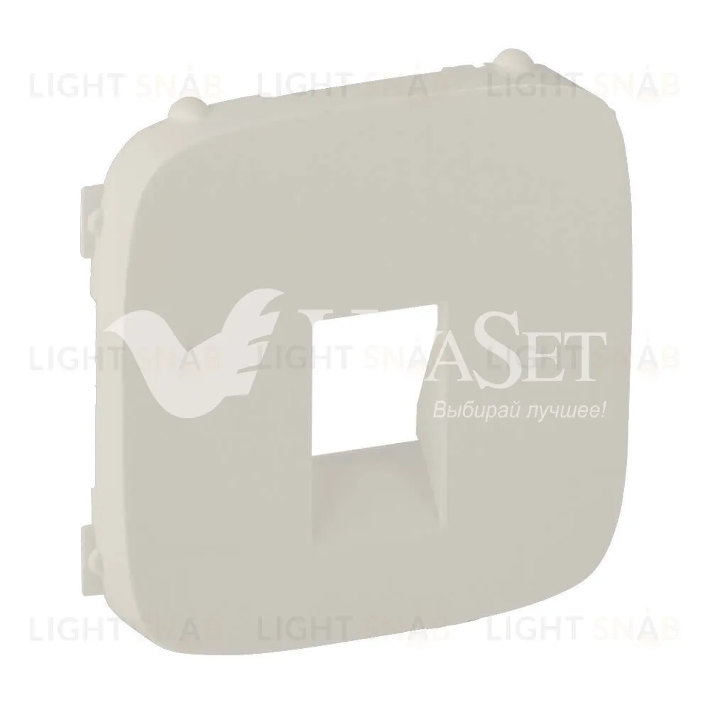 Розетка одинарная акустическая с пружинными зажимами Legrand Valena Allure, слоновая кость 753072+755366 753072 + 755366