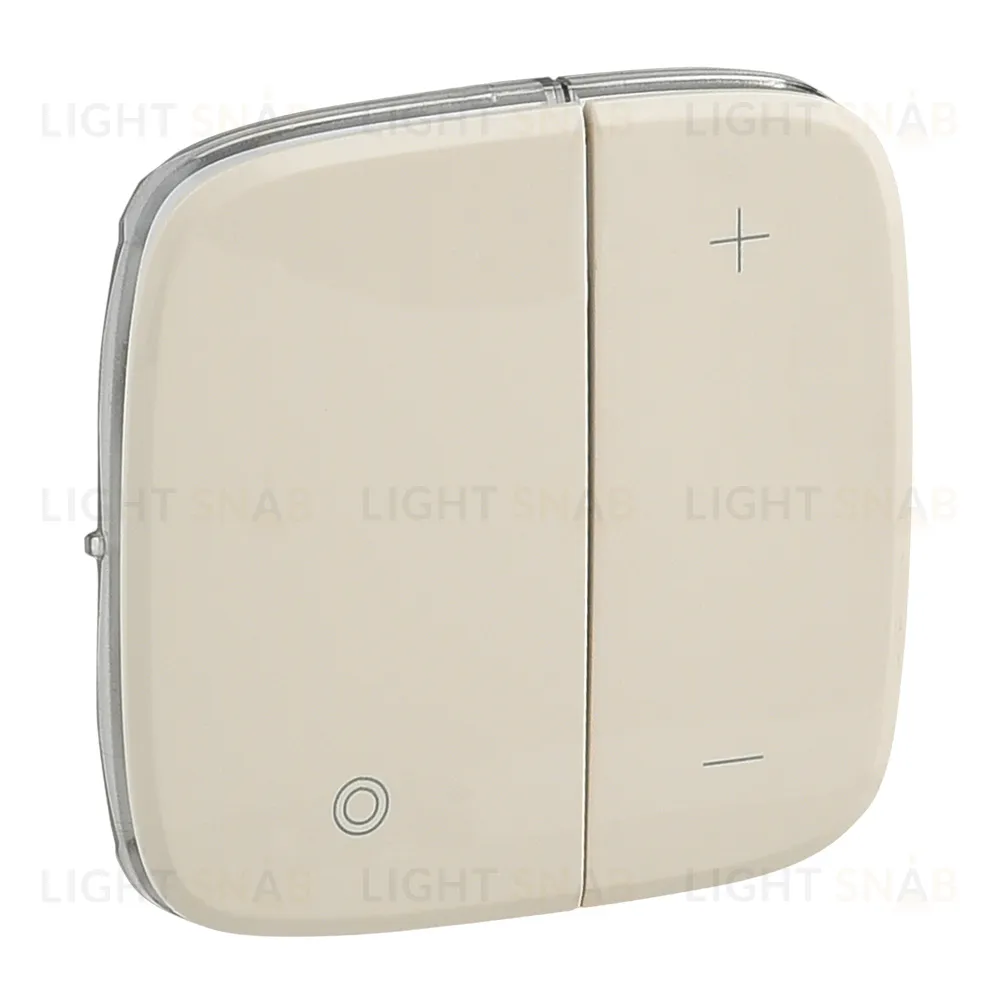 Светорегулятор кнопочный для балластов 1-10В с нейтралью Legrand Valena Allure, слоновая кость 752067+752086 752067 + 752086