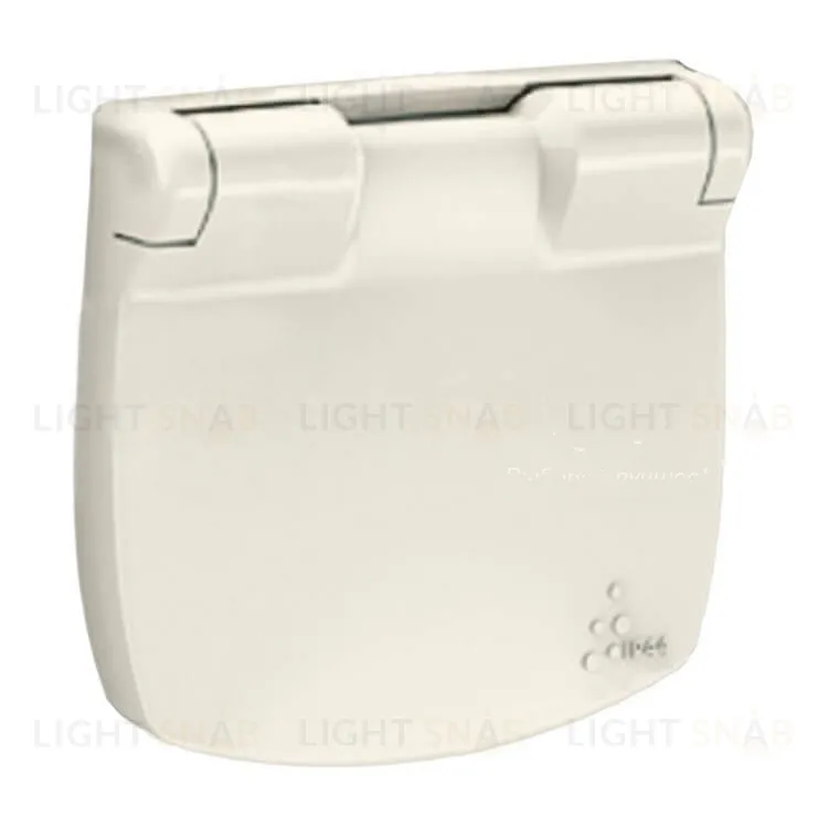 Розетка с заземлением с защитными шторками и крышкой Legrand Valena Allure 16A/250В, винтовой зажим, слоновая кость 753029+754846 753029 + 754846