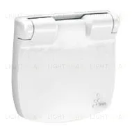 Розетка с заземлением и крышкой Legrand Valena Allure 16A/250В, винтовой зажим, алюминий 753025+754847 753025 + 754847