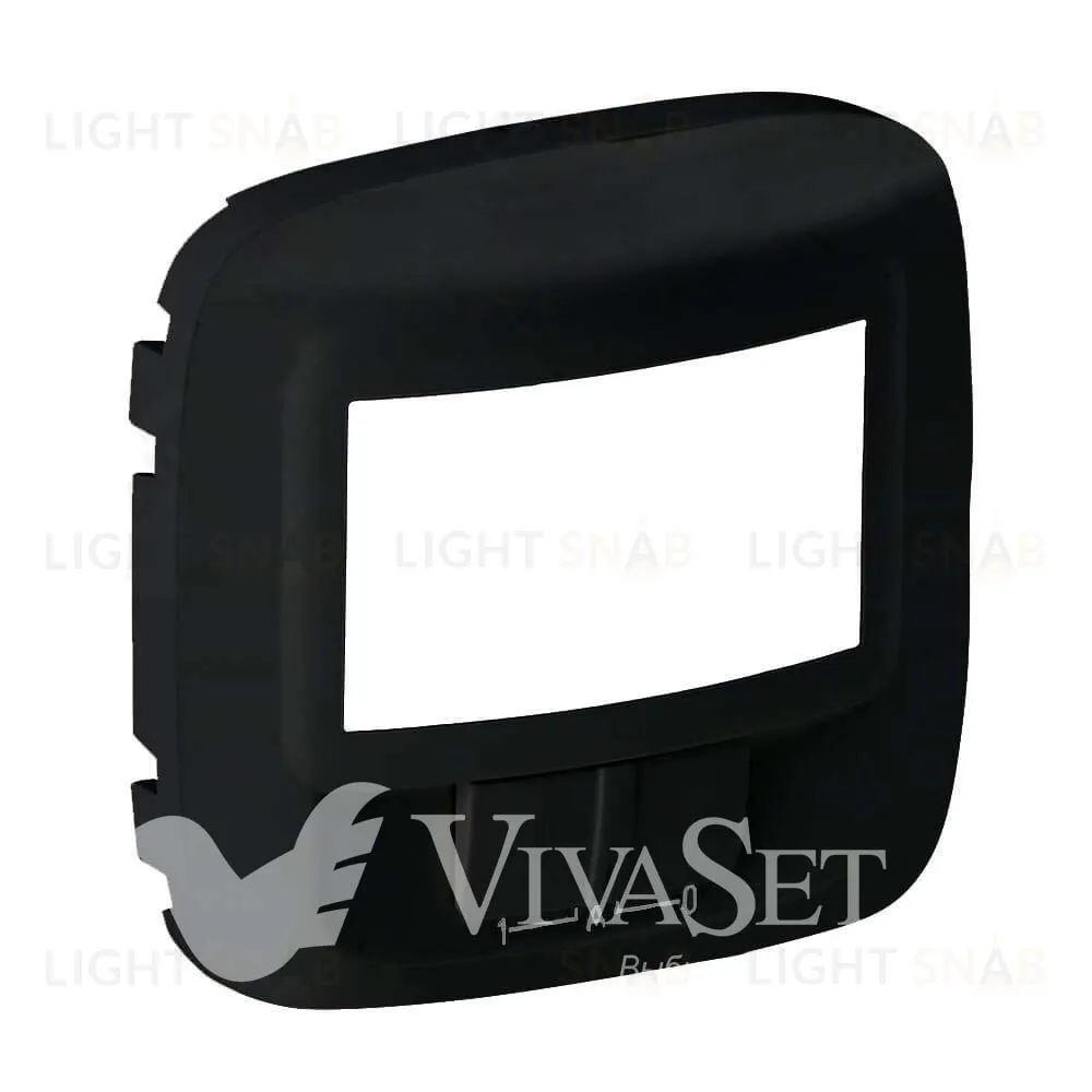 Датчик движения Legrand Valena Allure 180° без нейтрального зажима, с принудительным вкл/откл., матовый черный 752070+752181 752070 + 752181