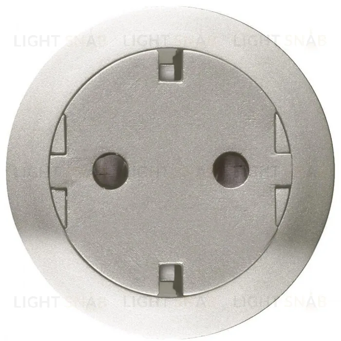 Розетка с заземлением с плоской лицевой панелью Legrand Celiane, безвинтовой зажим (титан) 67167+80251 67167 + 80251