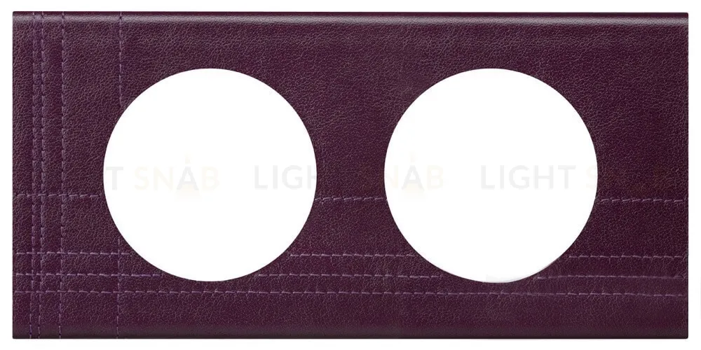 Рамка двухместная Legrand Celiane, кожа пурпур 69442 69442