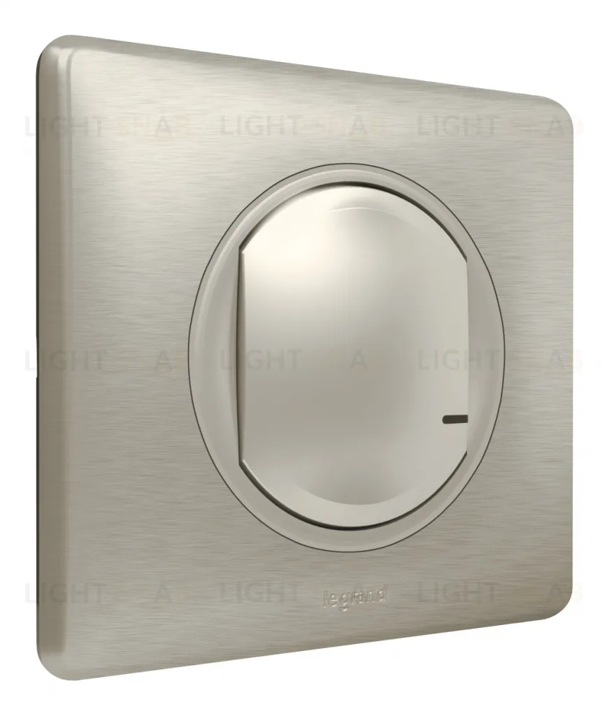 Умный беспроводной выключатель одноклавишный Legrand Netatmo Celiane титан 67773 67773