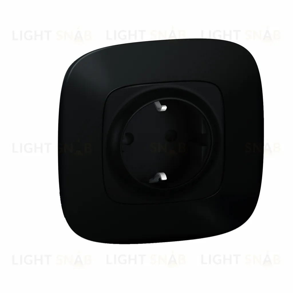 Умная розетка с заземлением и шторками 16А/230В Legrand Netatmo Valena Allure безвинтовой зажим матовый черный 752894 752894