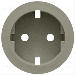 Розетка электрическая с заземлением с защитными шторками Legrand Celiane (титан) 68431+67161+80251 68431 + 67161 + 80251