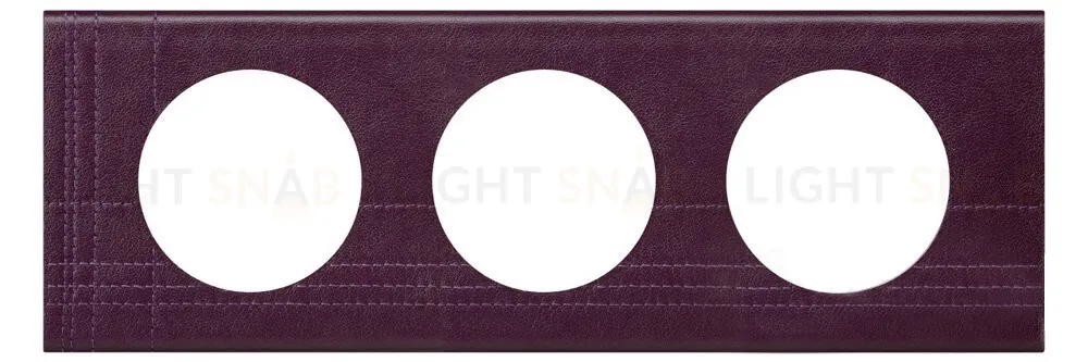 Рамка трехместная Legrand Celiane, кожа пурпур 69443 69443