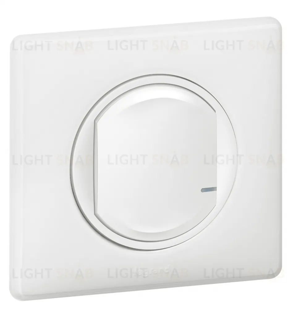Умный проводной выключатель-светорегулятор 5-300В, LED 5-60Вт, Legrand Netatmo Celiane белый 67721 67721
