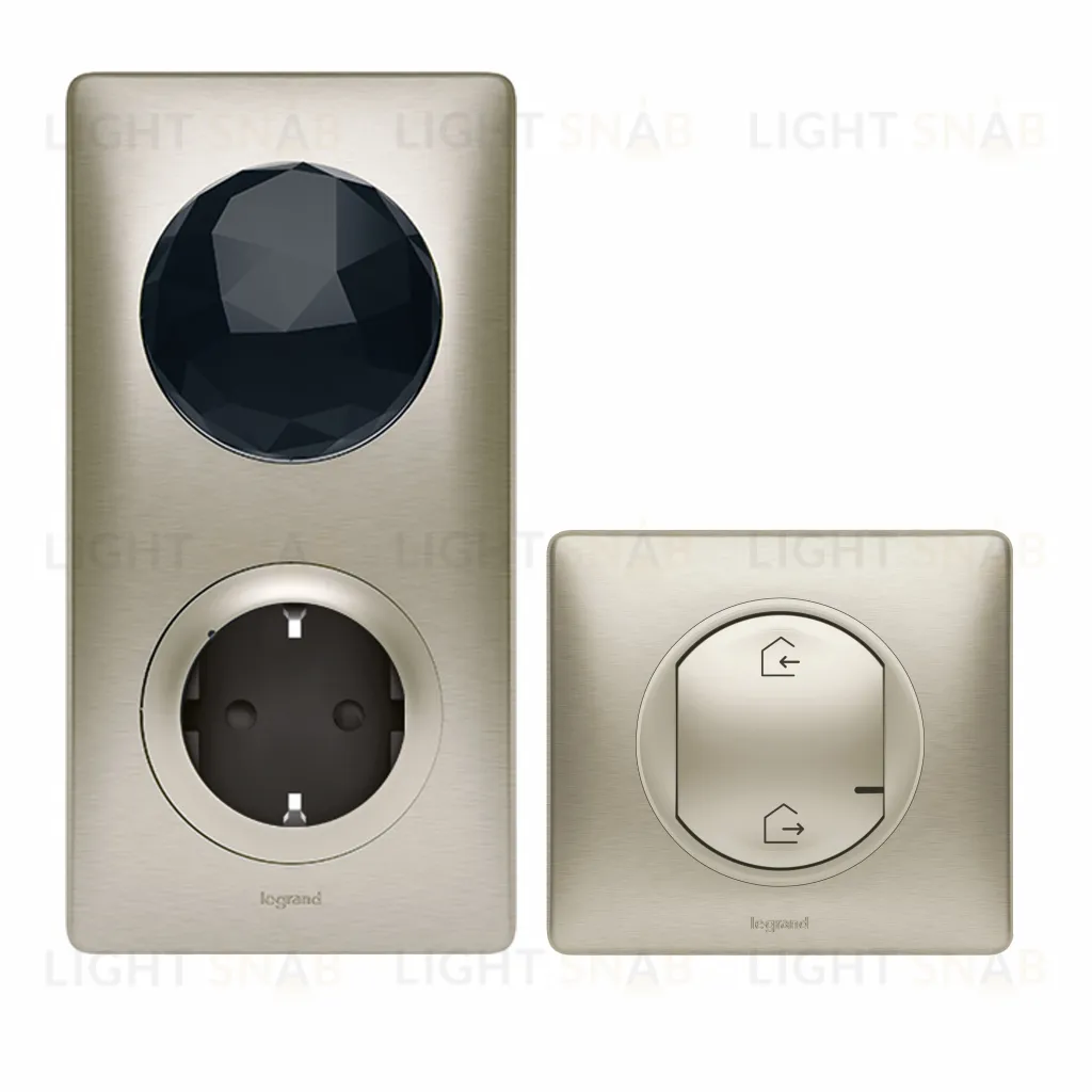 Стартовый пакет "Умный дом" Legrand Netatmo Celiane (шлюз Wi-Fi, умная розетка, главный выключатель "я дома/я вне дома") титан 64827 64827