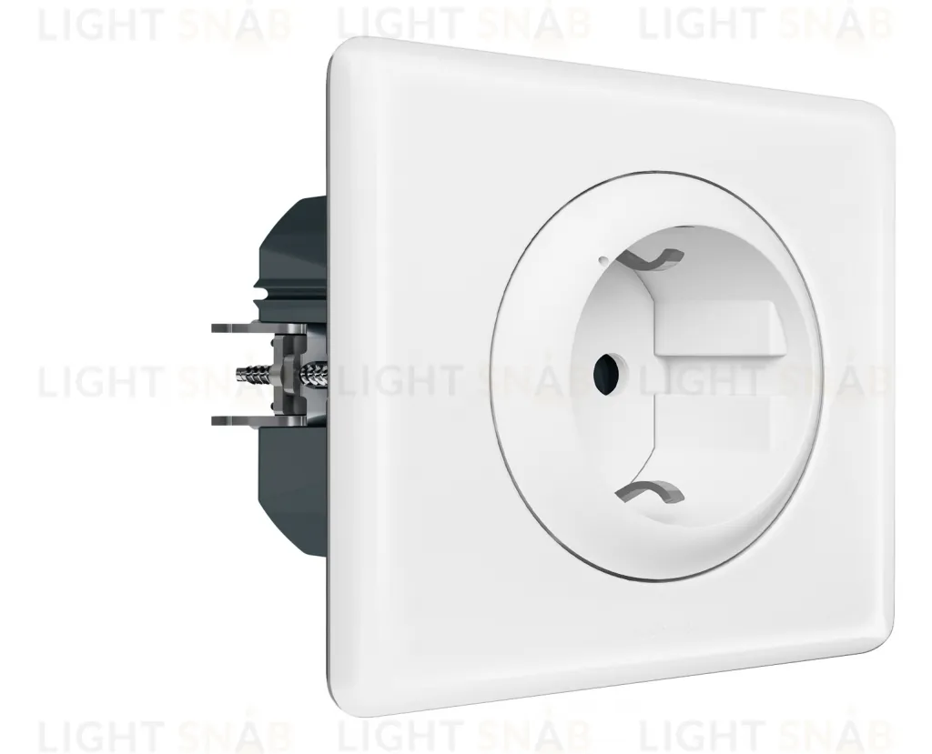 Умная розетка с заземлением и шторками 16А/230В Legrand Netatmo Celiane безвинтовой зажим белый 64830 64830