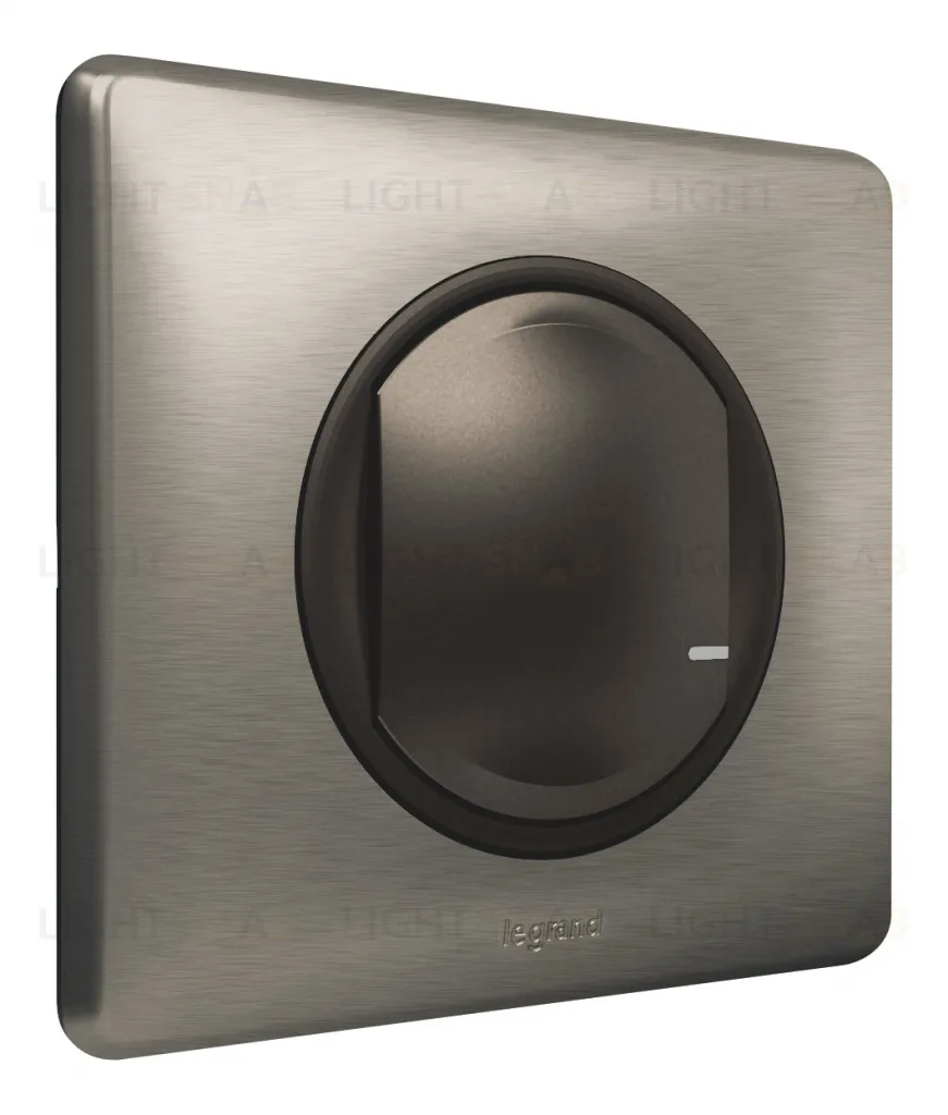 Умный беспроводной выключатель одноклавишный Legrand Netatmo Celiane графит 64893 64893