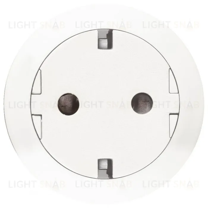 Розетка с заземлением с плоской лицевой панелью Legrand Celiane, безвинтовой зажим (белый) 67166+80251 67166 + 80251