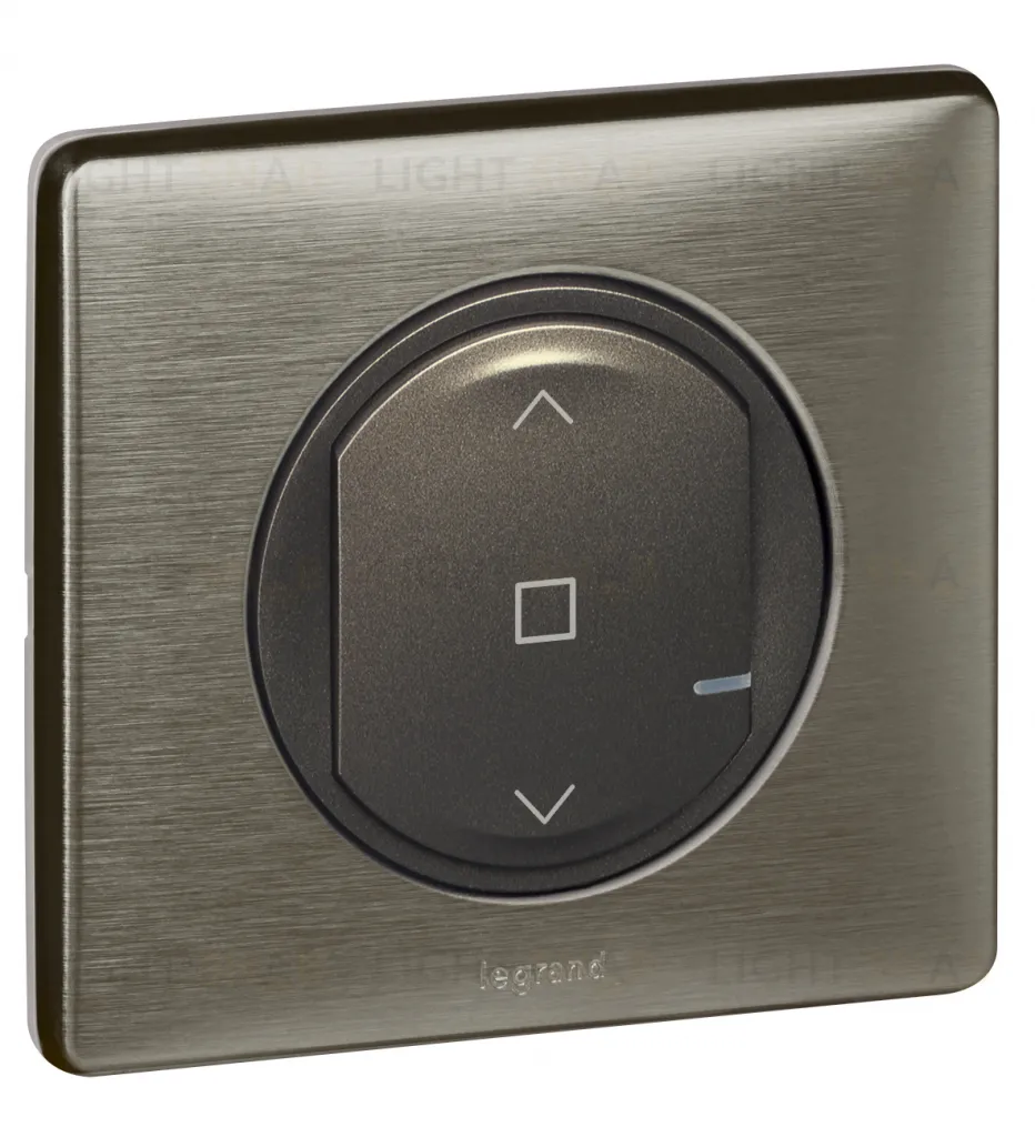 Умный проводной выключатель рольставней Legrand Netatmo Celiane 500ВА/230В графит 64896 64896