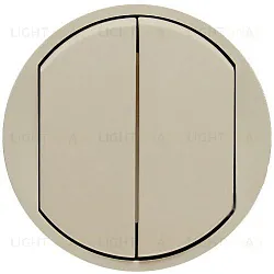 Выключатель двухклавишный (универсальный) Legrand Celiane 10А (слоновая кость) 66201+67001+67001+80251 66201 + 67001 + 80251